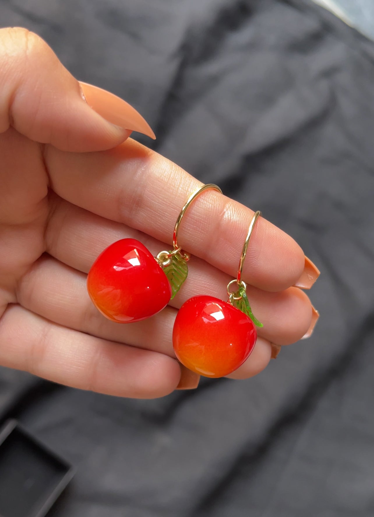 Cherry Drop earrings