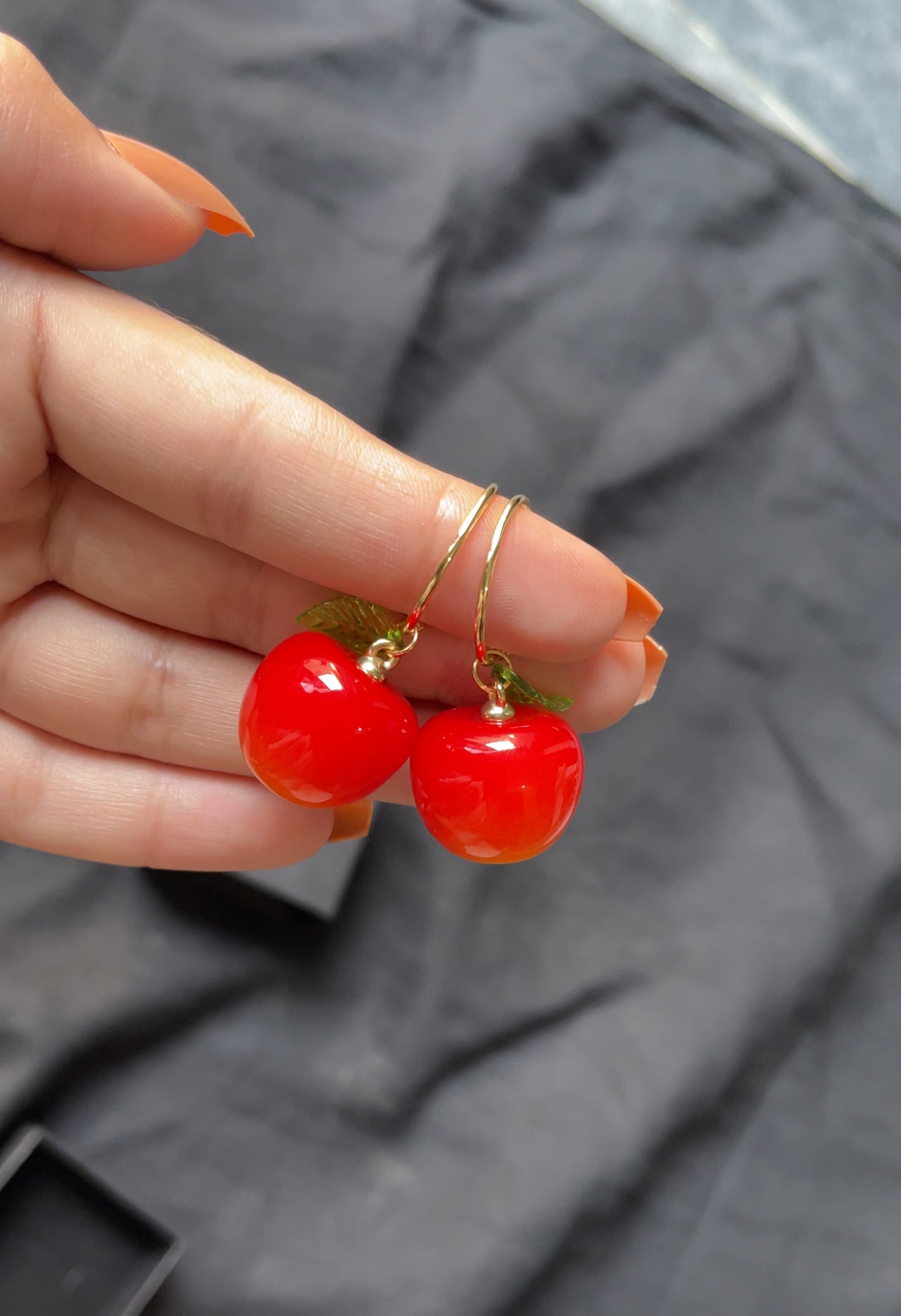 Cherry Drop earrings