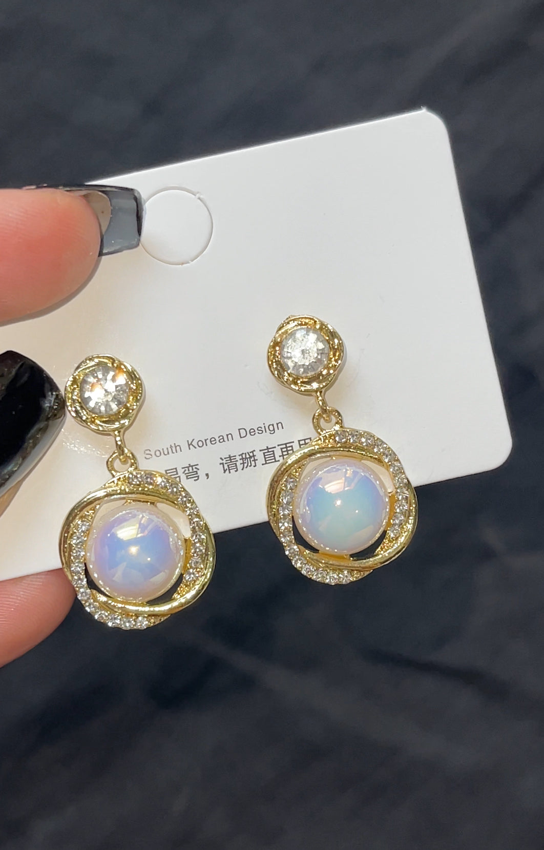 Korean galaxy earrings