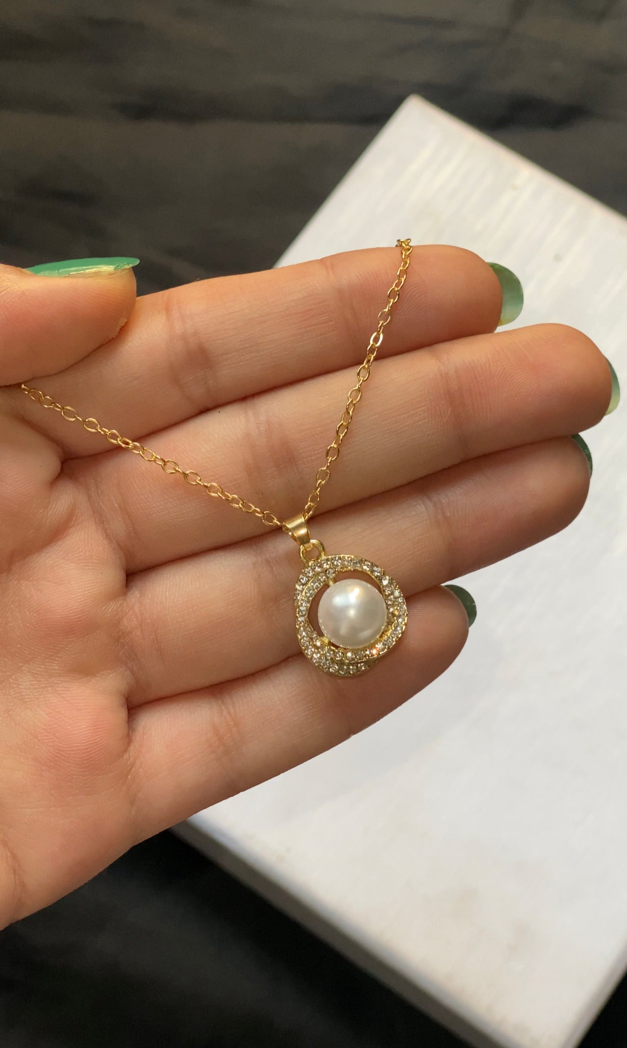 Pearl beaded pendant